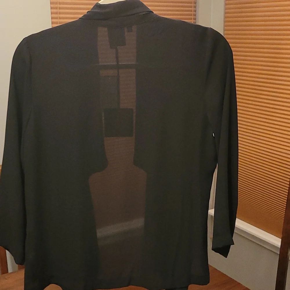 Bobeau light weight draped jacket. Black size small - Picture 4 of 9